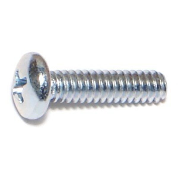 Midwest Fastener #10-24 x 3/4 in Phillips Pan Machine Screw, Zinc Plated Steel, 100 PK 07338